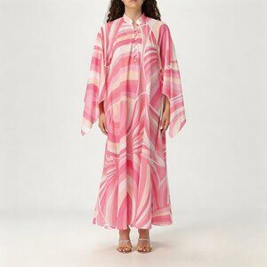 Emilio Pucci Iride-print Kaftan in Cotton-muslin